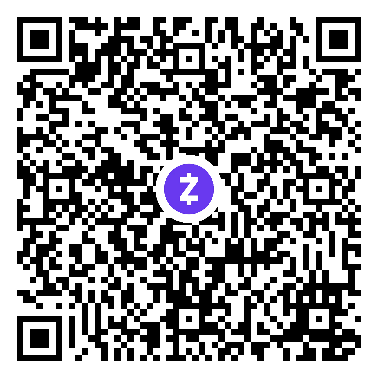 QR code for Zcash donations